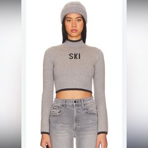 Year of Ours Gray Cropped Sweater